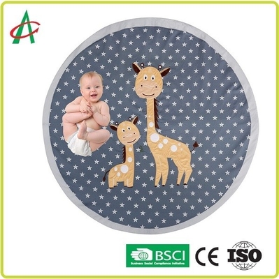 Не сместите ткани Washable циновки игры младенца EN71 супер мягкие текстурированные