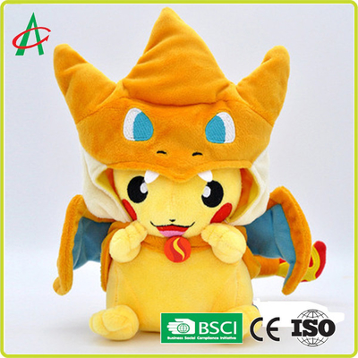 Фигурки CPSIA супер мягким PP заполненные хлопком Pikachu