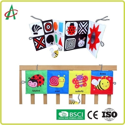 Складные 58.5cm мягкие сензорные книги для младенцев подвергают Washable механической обработке