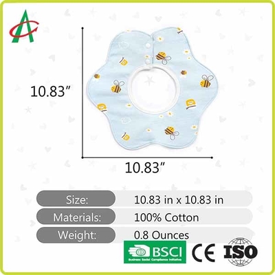 Bibs младенца BPA хлопок свободных Newborn удобный вращение 360 градусов