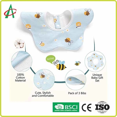 Bibs младенца BPA хлопок свободных Newborn удобный вращение 360 градусов
