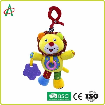 Трещотка плюша младенца льва 15cm с жевать Teethers