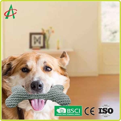 Косточка игрушки плюша любимца ISO9001 сформировала 15cm*5.5cm с Squeaker