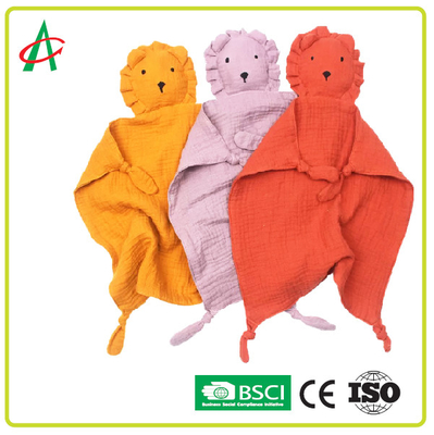 Игрушки одеяла муслина OEM чучело хлопка Newborn органическое