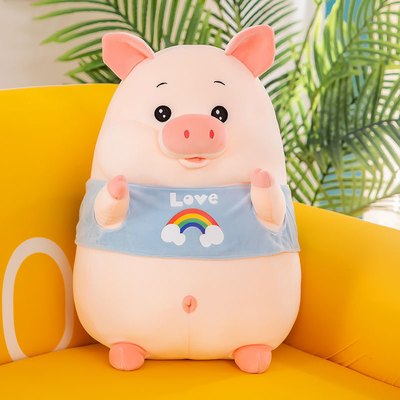 Подушки игрушки плюша свиньи OEM Washable 20in милые для девушек
