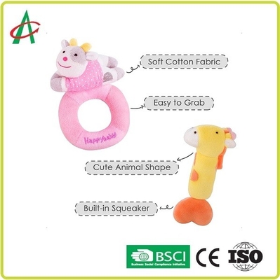 Игрушки трещотки плюша ASTM Huggable с хлопком PP заполнили