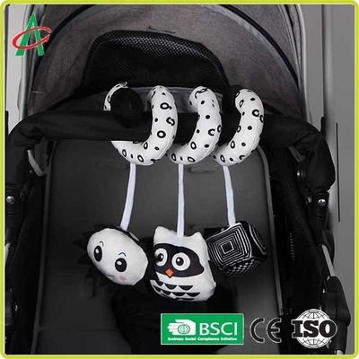 Игрушка Pram безопасного плюша соответствия ASTM EN71 спиральная для младенца
