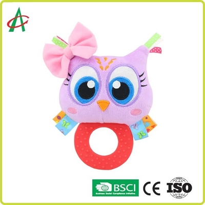 ASTM Handcrafted нетоксическая трещотка плюша младенца с Teether