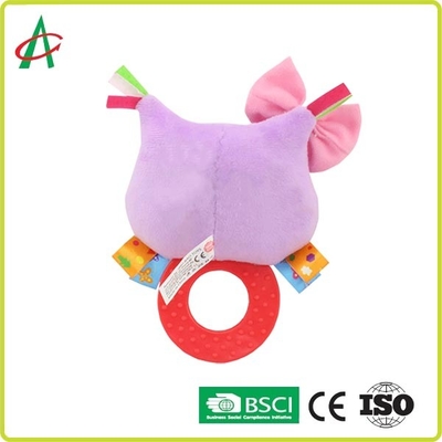 ASTM Handcrafted нетоксическая трещотка плюша младенца с Teether