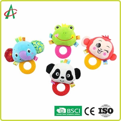 ASTM Handcrafted нетоксическая трещотка плюша младенца с Teether