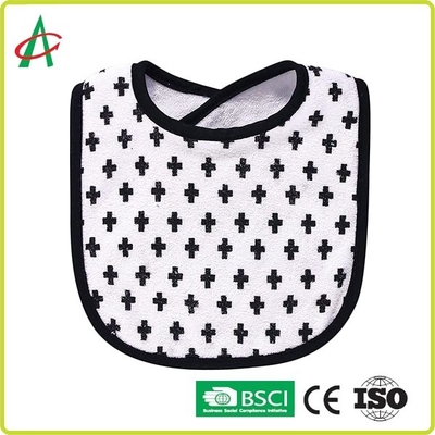 100% расчесываемые Bibs слюней младенца вещество-поглотителя хлопка Unisex с регулируемой кнопкой