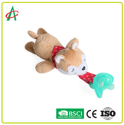 Washable сертификат зажима CE/BSCI Pacifier игрушки плюша Pacifier