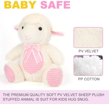 Отсутствие игрушки плюша овец бархата PV хлопка раздражения 20cm PP