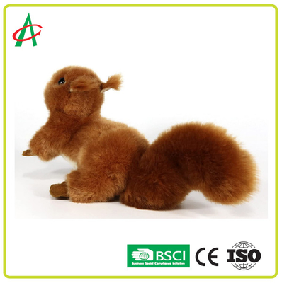 Белка Angelber заполнила игрушку 20CM с меховым кабелем